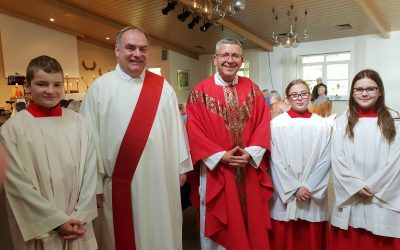 St. Lukas fei­er­te Patro­nats­fest – Ein Jahr nach dem Brand