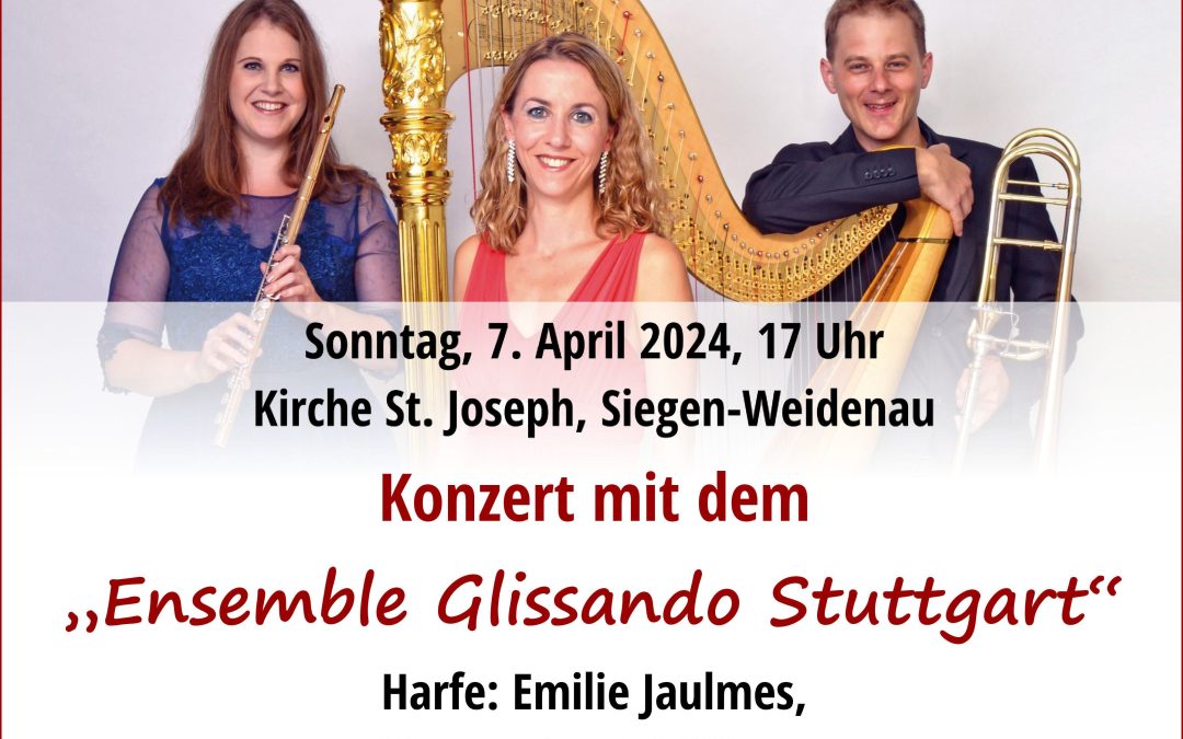 Kon­zert mit dem „Ensem­ble Glis­san­do Stutt­gart“ in St. Joseph